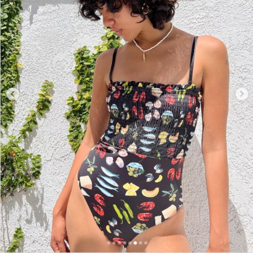 Lisa Says Gah Portia Tapas Black One-Piece - SOLD OUT